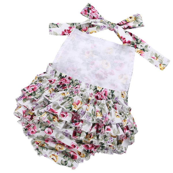 Baby Girl's Vintage Floral Outfit