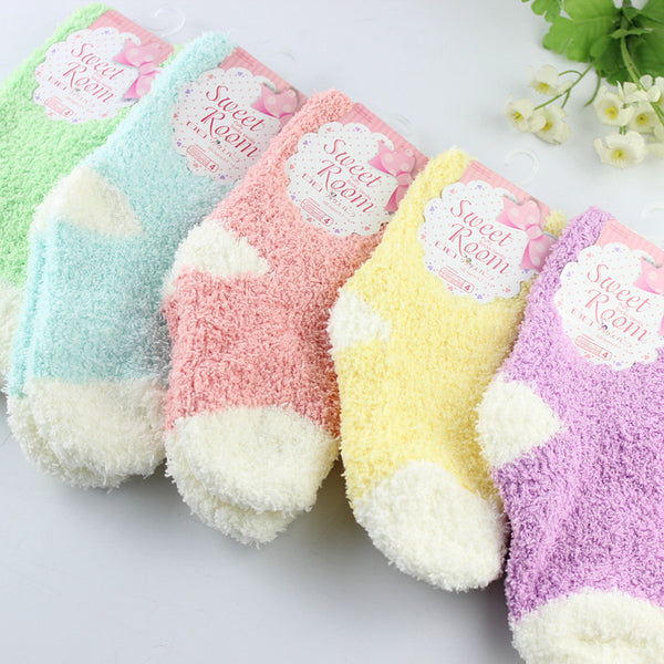 Keep Warm Pastel Color Socks