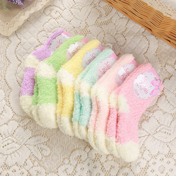 Keep Warm Pastel Color Socks