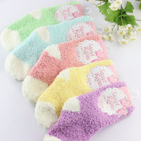 Keep Warm Pastel Color Socks