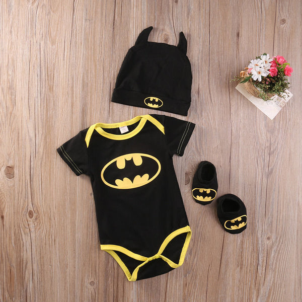 Mini Batman Onesie Set