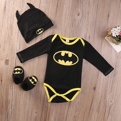 Mini Batman Onesie Set