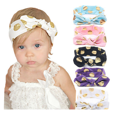 Golden Dot Baby Headband