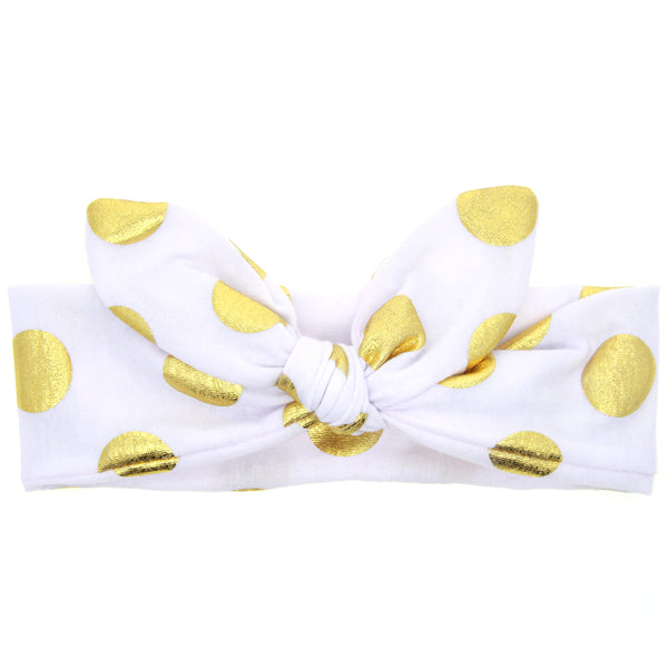 Golden Dot Baby Headband