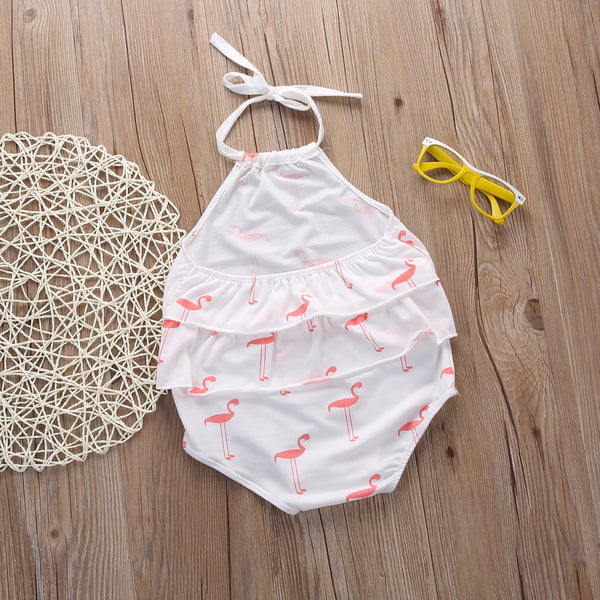 Princess Flamingo Halter Onesie