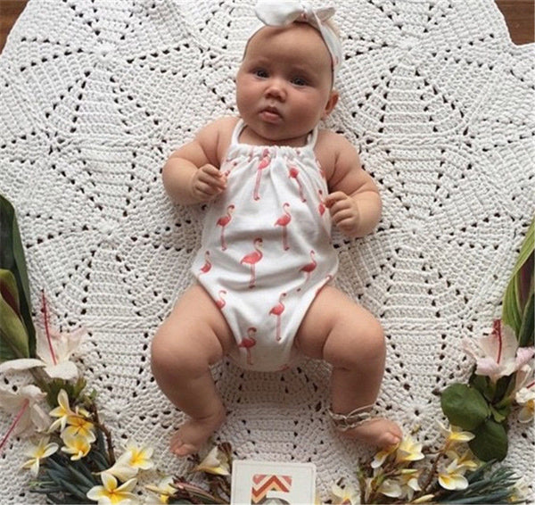 Princess Flamingo Halter Onesie