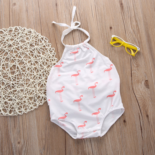 Princess Flamingo Halter Onesie