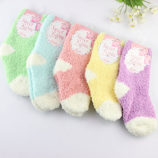 Keep Warm Pastel Color Socks