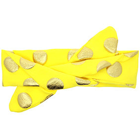 Golden Dot Baby Headband