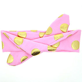 Golden Dot Baby Headband